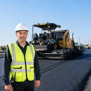 Director of field service at highway jobsite